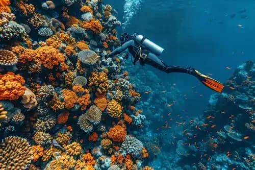 Boat diving adventure